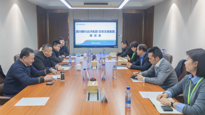天博官方网站(中国)有限公司与朗行远洋集团座谈交流
